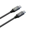 TB Braided USB 3.2 Gen 2 Cable USB-C to USB-C, 1 m, 100 W, Black
