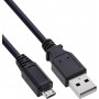 InLine USB 2.0 Cable USB-A to Micro-USB B, 1 m, Black