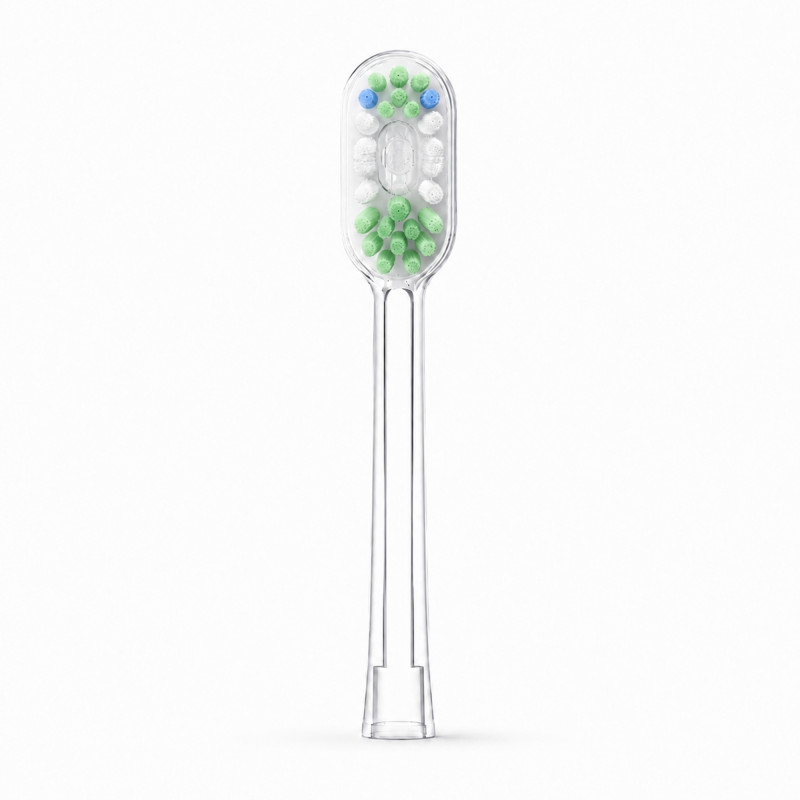 RANVOO PQ5 Pure Toothbrush Replacement Heads, Green, 3 pcs