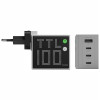 SHARGE Pixel 100 GaN Charger, 100W, 3x USB-C, 1x USB-A - grey