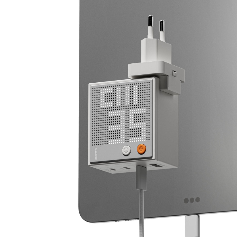 SHARGE Pixel 100 GaN Charger, 100W, 3x USB-C, 1x USB-A - white