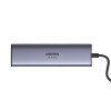 UGREEN 60515 7-in-1 USB-C Multiport Adapter, 4K HDMI, Gigabit Ethernet, 100 W PD, Grey