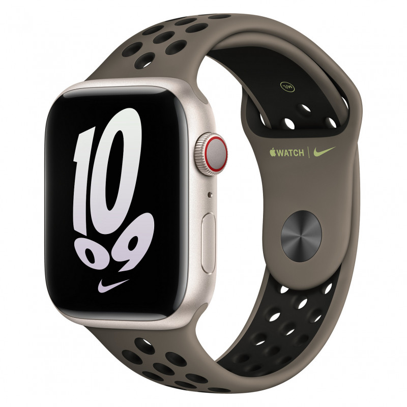 Apple Watch Nike Sport Band 45mm - Olive Grey/Black