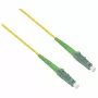 helos Fibre Optic Patch Cable LC/APC to LC/APC OS2 Simplex, 3 m, LSZH, Yellow