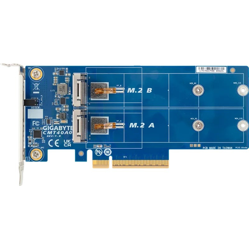 Gigabyte CMT40A0 Internal M.2 RAID Controller Card, PCIe