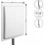 Navilock Flight Navigation Antenna, N Jack, 13 dBi, Directional, Wall/Mast Mounting, Outdoor, White (60771)