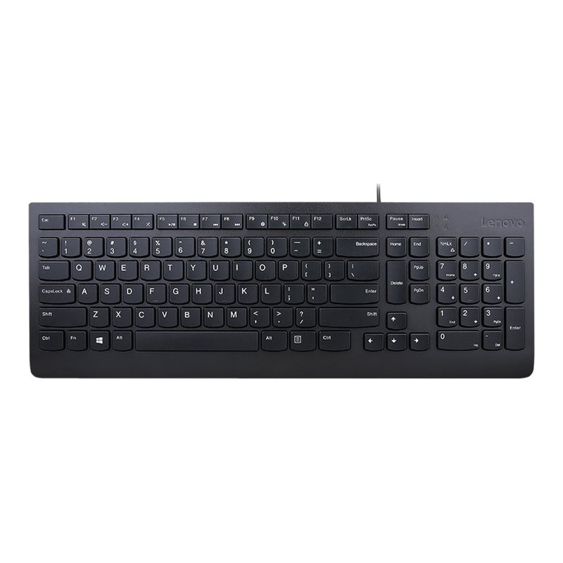 Lenovo Essential Wired Keyboard AI, US English with Euro Symbol