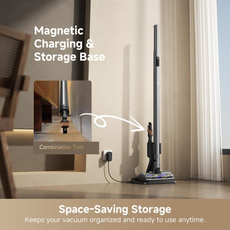 Dreame VXV45A Air Station Cordless Stick Vacuum, Black