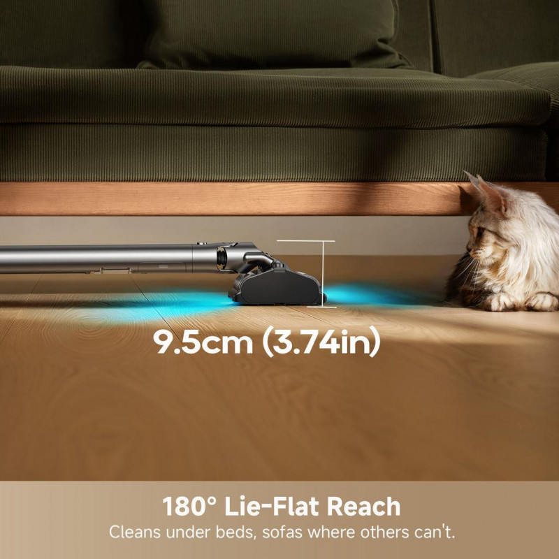 Dreame VXV45A Air Station Cordless Stick Vacuum, Black