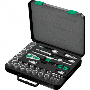 Wera 8100 SC 4 Zyklop Ratchet Set, 1/2 inch, 38 pcs (05003647001)