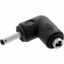 InLine® DC adapter, 3.5 x 1.35 mm, plug/socket, angled, black