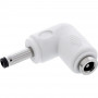 InLine® DC adapter, 4.0 x 1.7 mm, plug/socket, angled, white