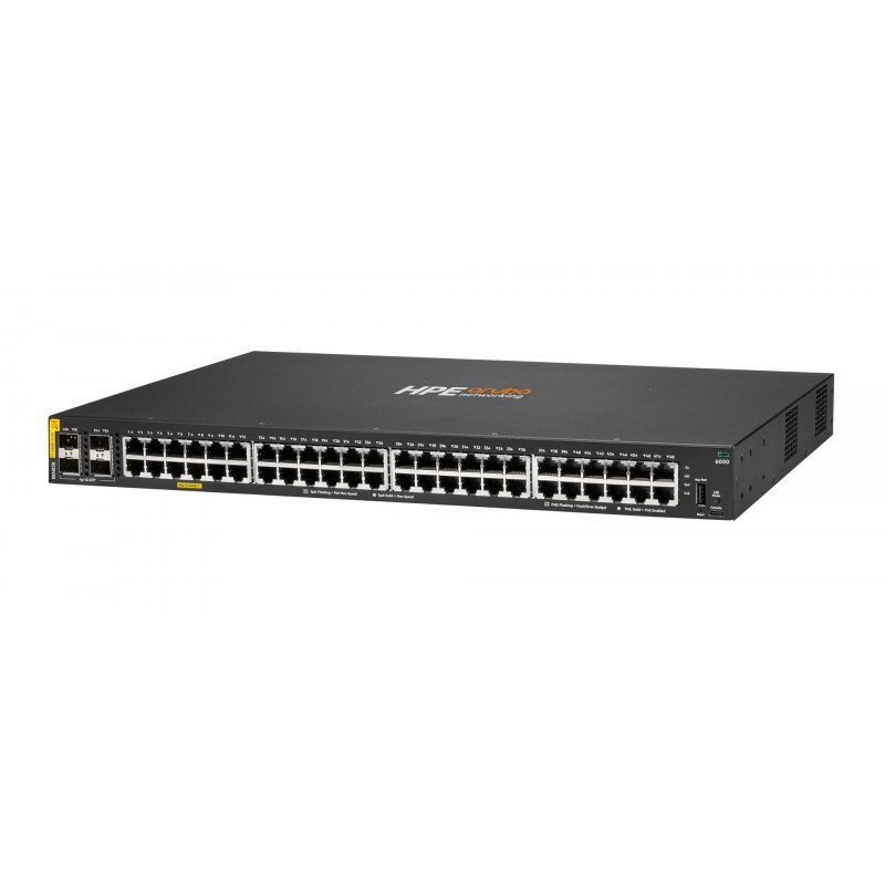 HPE R8N85B Aruba Networking CX 6000 Switch 48p CL4 PoE 4p SFP 1G 370W