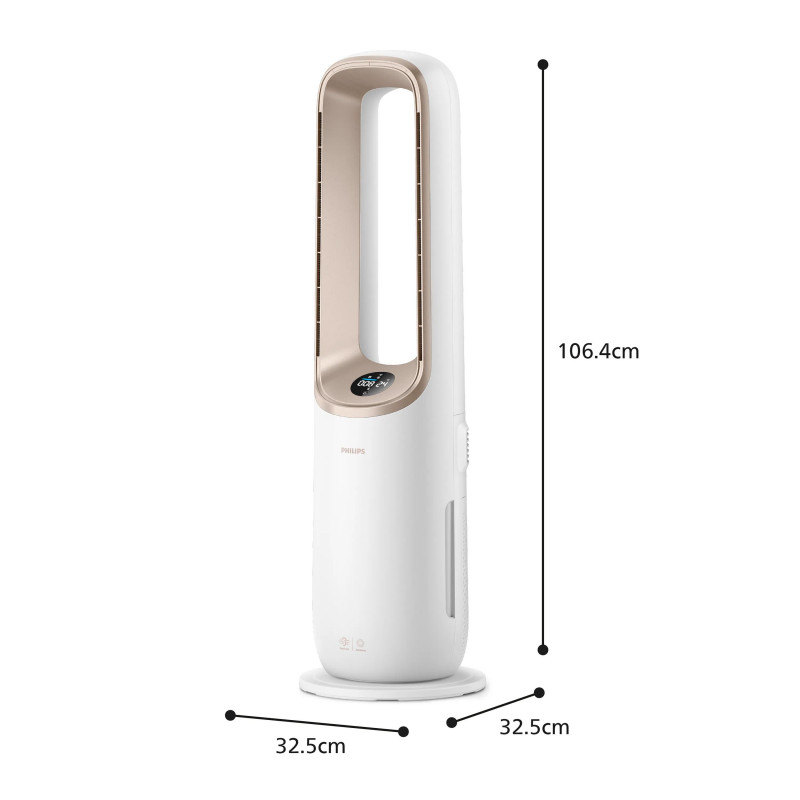 Philips Air Performer 8000 Series AMF870/16 3-in-1 Air Purifier with Fan and Heating Function