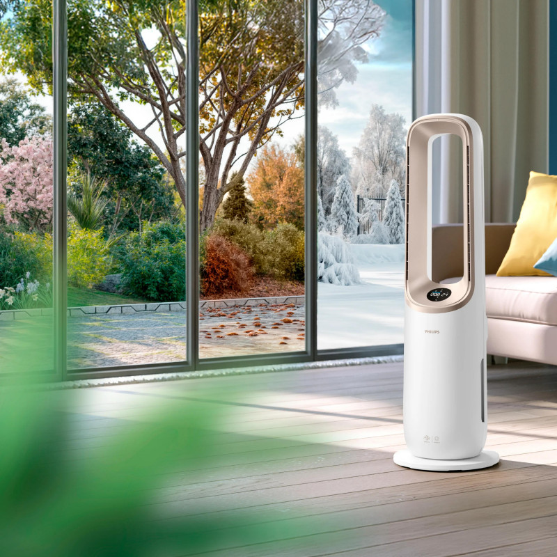 Philips Air Performer 8000 Series AMF870/16 3-in-1 Air Purifier with Fan and Heating Function