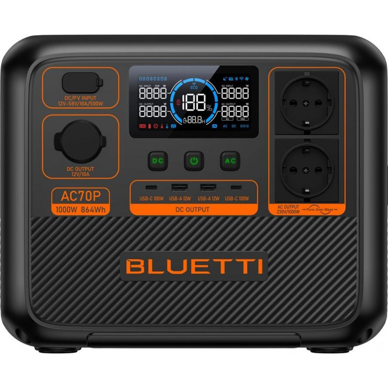 BLUETTI PowerOak AC70P - Portable Power Station