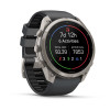 Garmin Fenix 9 Pro – 51mm Titanium with Graphite/Black Silicone Band Smartwatch