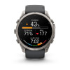 Garmin Fenix 9 Pro – 51mm Titanium with Graphite/Black Silicone Band Smartwatch