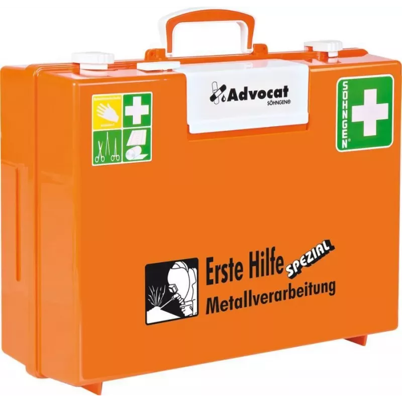 Söhngen Advocat First Aid Kit for Metalworking, 400 x 300 x 150 mm, Orange (0367002)