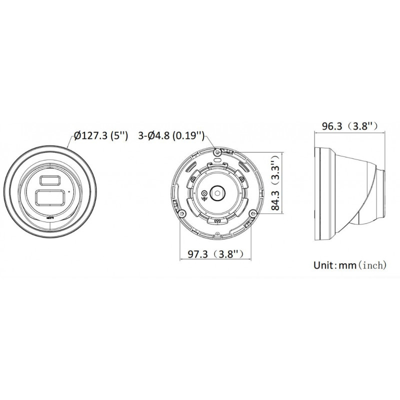 HIKVISION DS-2CD23126G3-IS2UY/SL(2.8mm)(eF) Black Turret 12MP EasyIP 4.0 Plus (DS-2CD23126G3-IS2UY/SL(2.8)(eF)BLACK) Security Camera