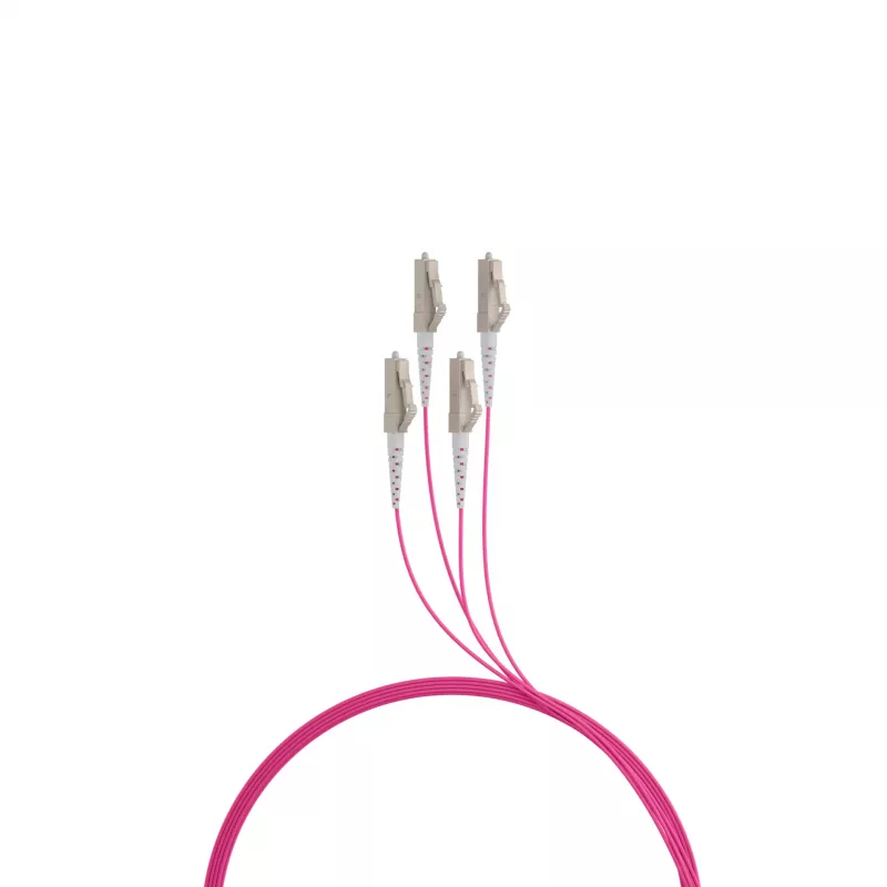 EFB Fibre Optic Trunk Cable OM4, 4 Fibres, LC-LC, 130 m, LSZH