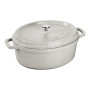 Zwilling Staub La Cocotte Oval Cast Iron Casserole Dish, 4.2 L (40501-415-0)