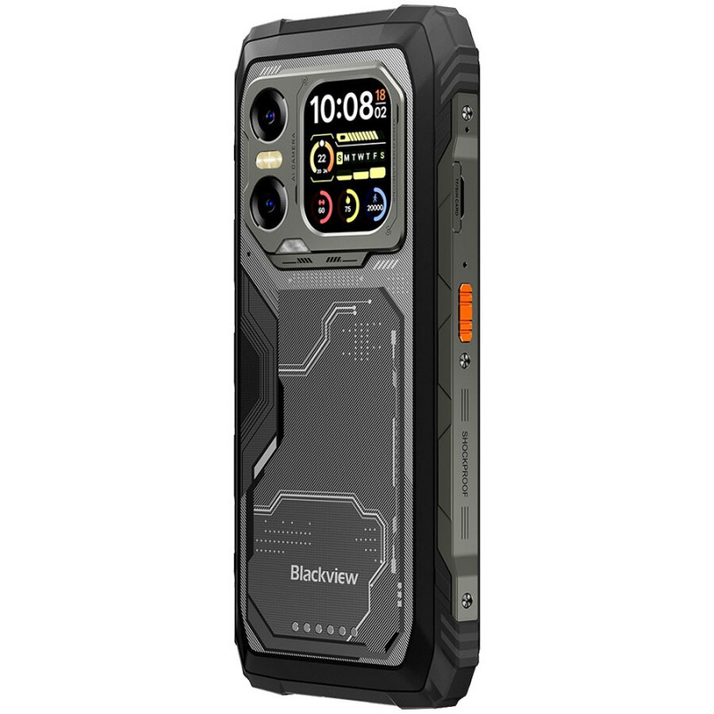 Blackview XPLORE 1X Rugged 5G Smartphone 12GB/256GB, 6.78 inch FHD+ 120Hz + 2.01 inch Rear Display, 10000 mAh, 108MP, Android 15, Black