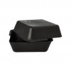 PAPSTAR Reusable Meal Boxes, 15.6 x 15.6 cm, Black, 36 pcs (96548)