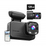 REDTIGER VC70 Wi-Fi 4K + 2.5K Dash Cam with 128GB Card