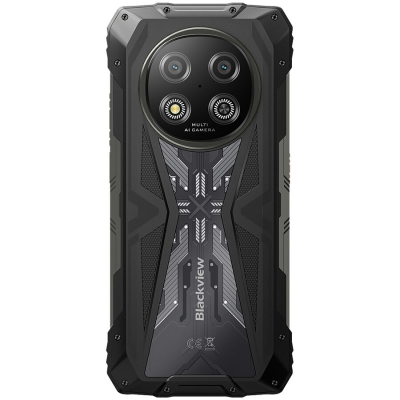 Blackview ROCK 2 5G Smartphone 12GB/256GB, 6.67 inch HD+ 120Hz, Unisoc T8100, 15000 mAh, NFC, MIL-STD-810H, Android 16, Black