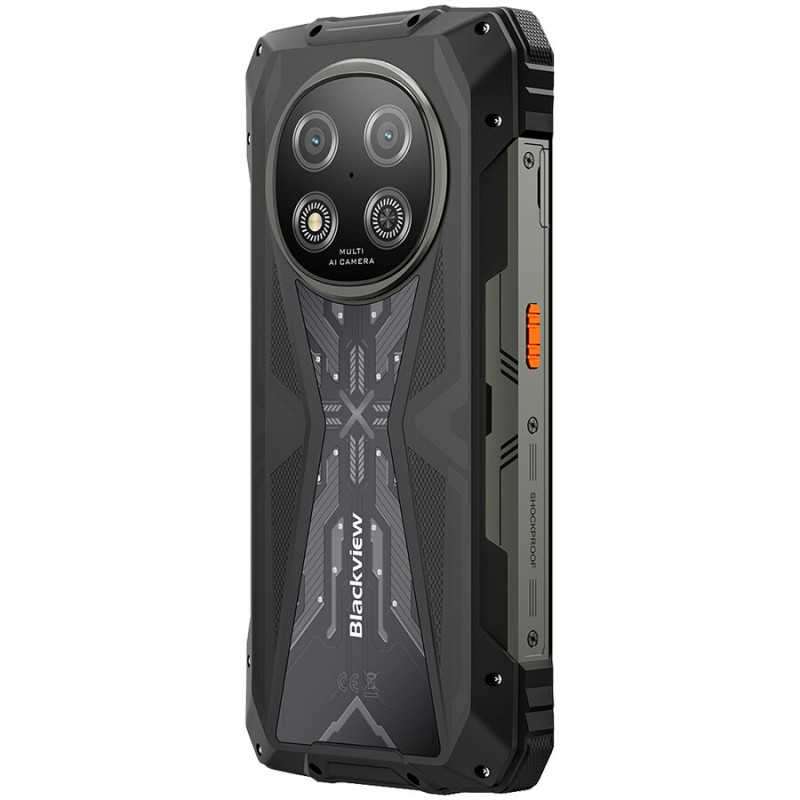 Blackview ROCK 2 5G Smartphone 12GB/256GB, 6.67 inch HD+ 120Hz, Unisoc T8100, 15000 mAh, NFC, MIL-STD-810H, Android 16, Black