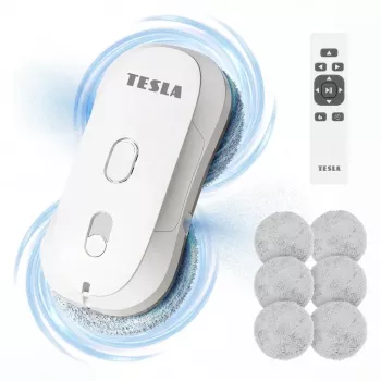 Tesla RoboStar W400 Pro Window Cleaning Robot with Rotating Mops (ROBW400WHTPRO)
