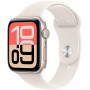 Apple Watch SE 3 (2025) GPS 40mm Starlight Aluminium Case, Starlight Sport Band S/M (MEH34)