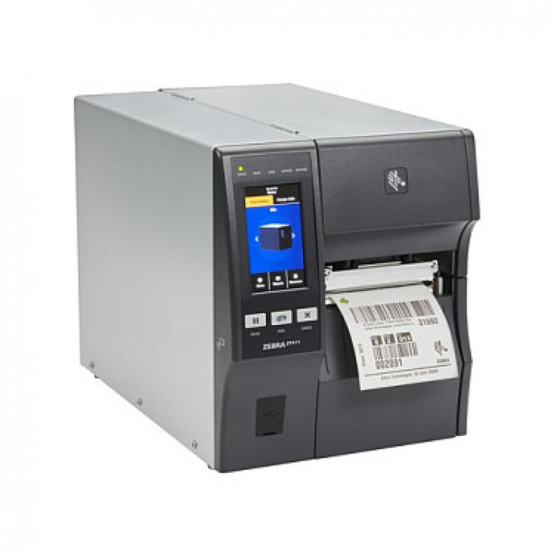 Zebra ZT411 4 inch Industrial Label Printer - Thermal Transfer, 300 dpi, Serial, USB, Ethernet, Bluetooth (ZT41143-D9E0000Z)
