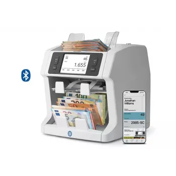 Safescan 2985-SC Banknote Counter, 2 Compartments, 7-Fold Verification