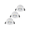 Shelly PbS Hilux DS8 Smart LED Recessed Spotlight, 3-Pack, 2200-6500K, CRI95, 600 lm, Bluetooth, Wi-Fi, White