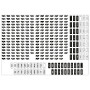 Asetek SimSports Sticker Set - white