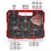 Einhell 708136 Multifunction Tool Accessory Set, 35 Pieces, in XL-PLUS-CASE