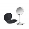 simplehuman Folding mirror with sensor, 12 cm, rechargeable, brushed stainless steel