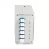 EFB Elektronik DIN Rail Fibre Box OS2 G652D, 12x LC Pigtails, 6x LC Duplex Couplers (BHS70921.12)