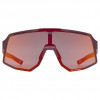 Uvex Sequenze CV Cycling Sunglasses, Cranberry Matt / Mirror Red