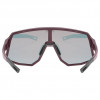 Uvex Sequenze CV Cycling Sunglasses, Cranberry Matt / Mirror Red