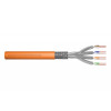 DIGITUS Cat7 S/FTP Installation Cable, B2ca, AWG 23/1, LSZH, 100 m, Orange