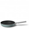 Smeg FPF2802EGM Frying Pan, 28 cm, Ceramic, Stainless Steel Handle, Emerald Green