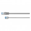 Goobay Slim Cat6a U/FTP Patch Cable RJ45, 1 m, Grey