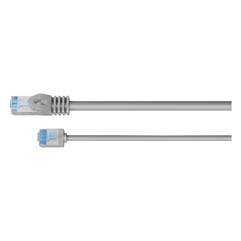 Goobay Slim Cat6a U/FTP Patch Cable RJ45, 1 m, Grey