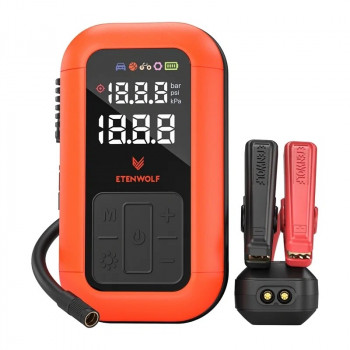 Etenwolf X6 Pro Max Cordless Tire Inflator, 11.03 bar, 12,000 mAh