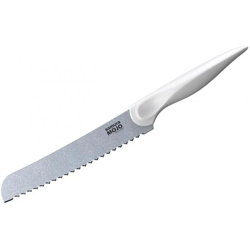 Samura MOJO 6 Knife Set with Block, White Handles (SMJ-06W)