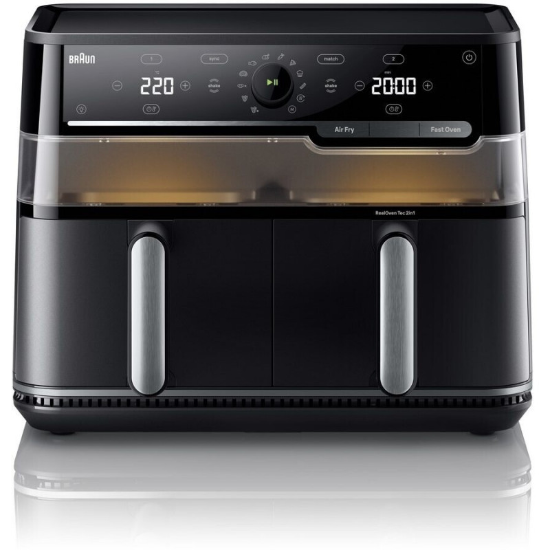 Braun TD5053IBK Dual Air Fryer, 5 + 5 L