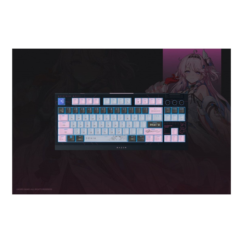 Razer BlackWidow V4 Tenkeyless HyperSpeed Wireless Gaming Keyboard, US, Orange Switch, Wuthering Waves Edition